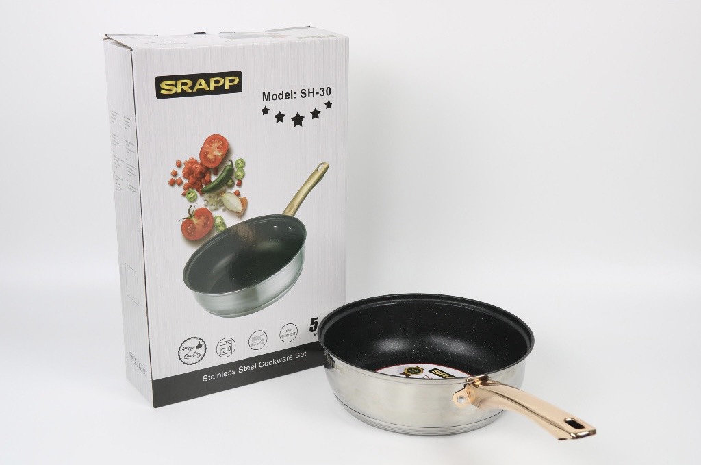 Chảo chống dính SRAPP SH-30  đáy 5 lớp