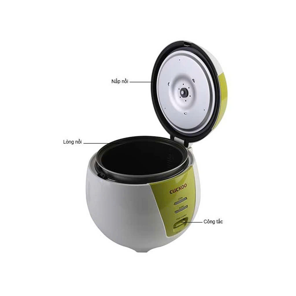 [Chính Hãng] Nồi cơm điện Cuckoo CR-0661G/GRVN màu xanh lá cây dung tích 1.08L