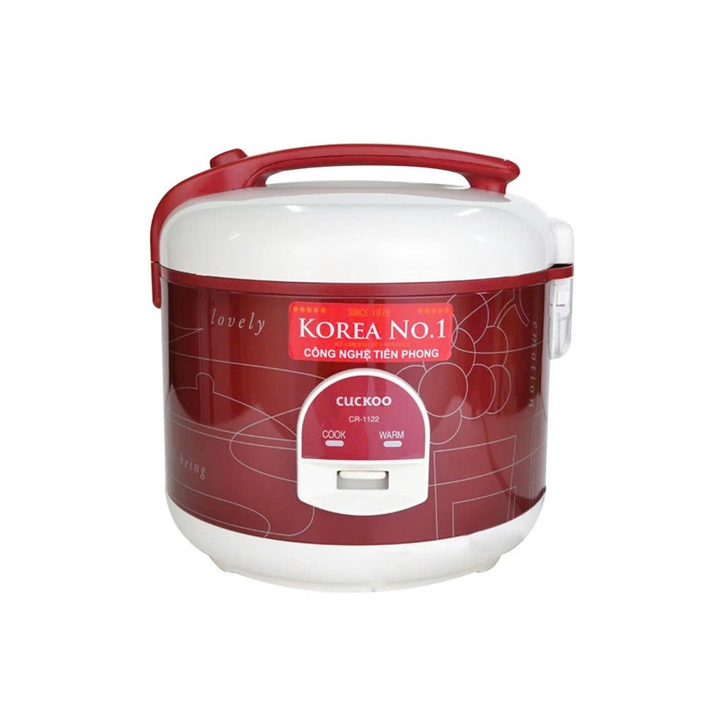[Chính Hãng] Nồi cơm điện Cuckoo CR-1122/REIVVNCV màu đỏ dung tích 2.0L