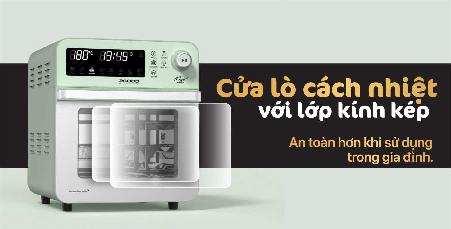 Nồi Chiên Không Dầu 2GOOD Vortex S-19 Air Fryer Oven