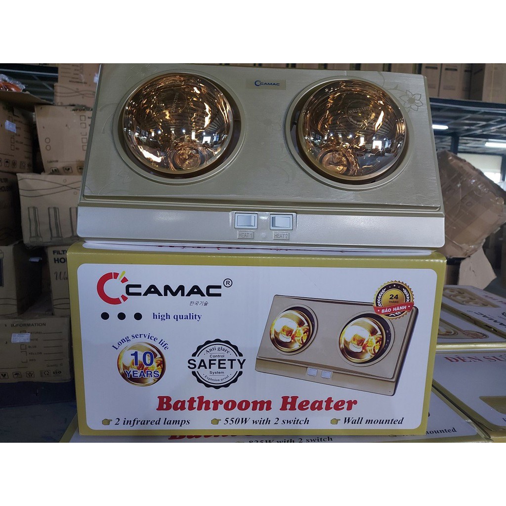 ĐÈN SƯỞI NHÀ TẮM CAMAC 2 BÓNG