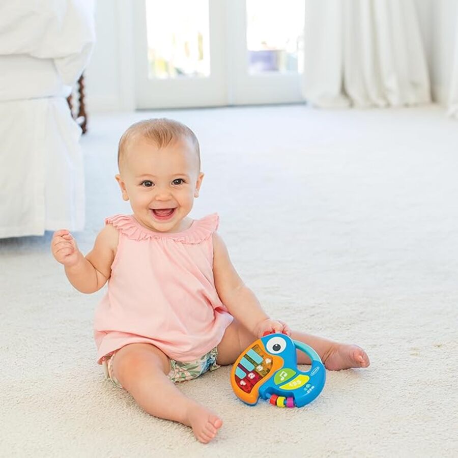 Đồ Chơi Hình Chú Vẹt Phát Nhạc INFANTINO Piano & Numbers Learning Toucan Dành Cho Bé Giúp Phát Triển Giác Quan