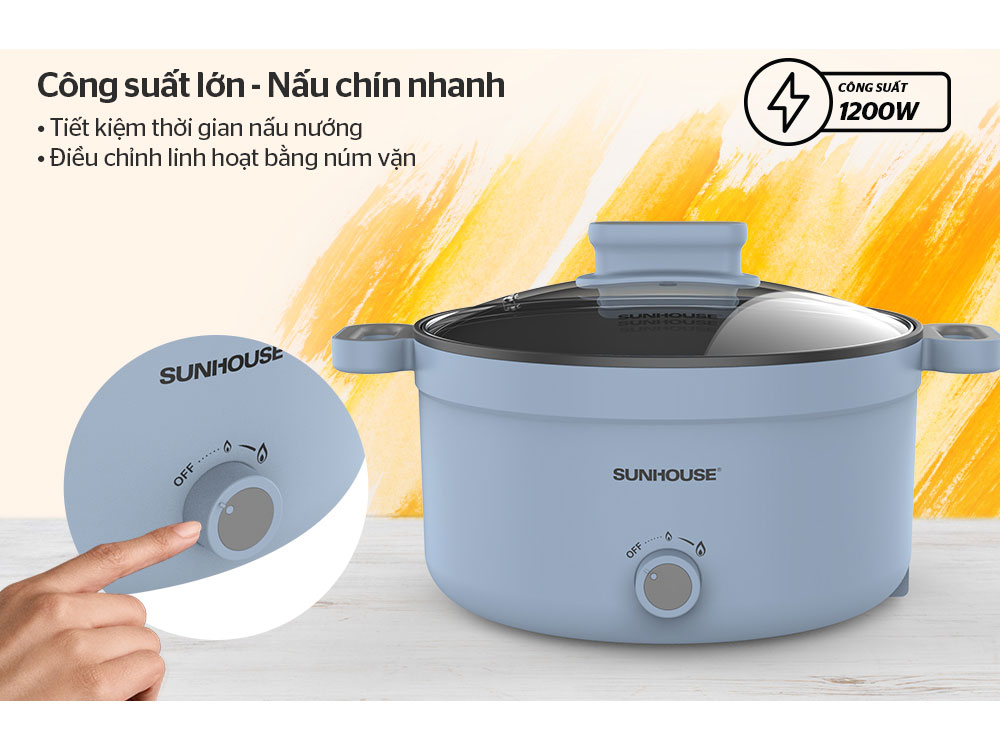 Lẩu điện Sunhouse SHD4528 3.5 lít
