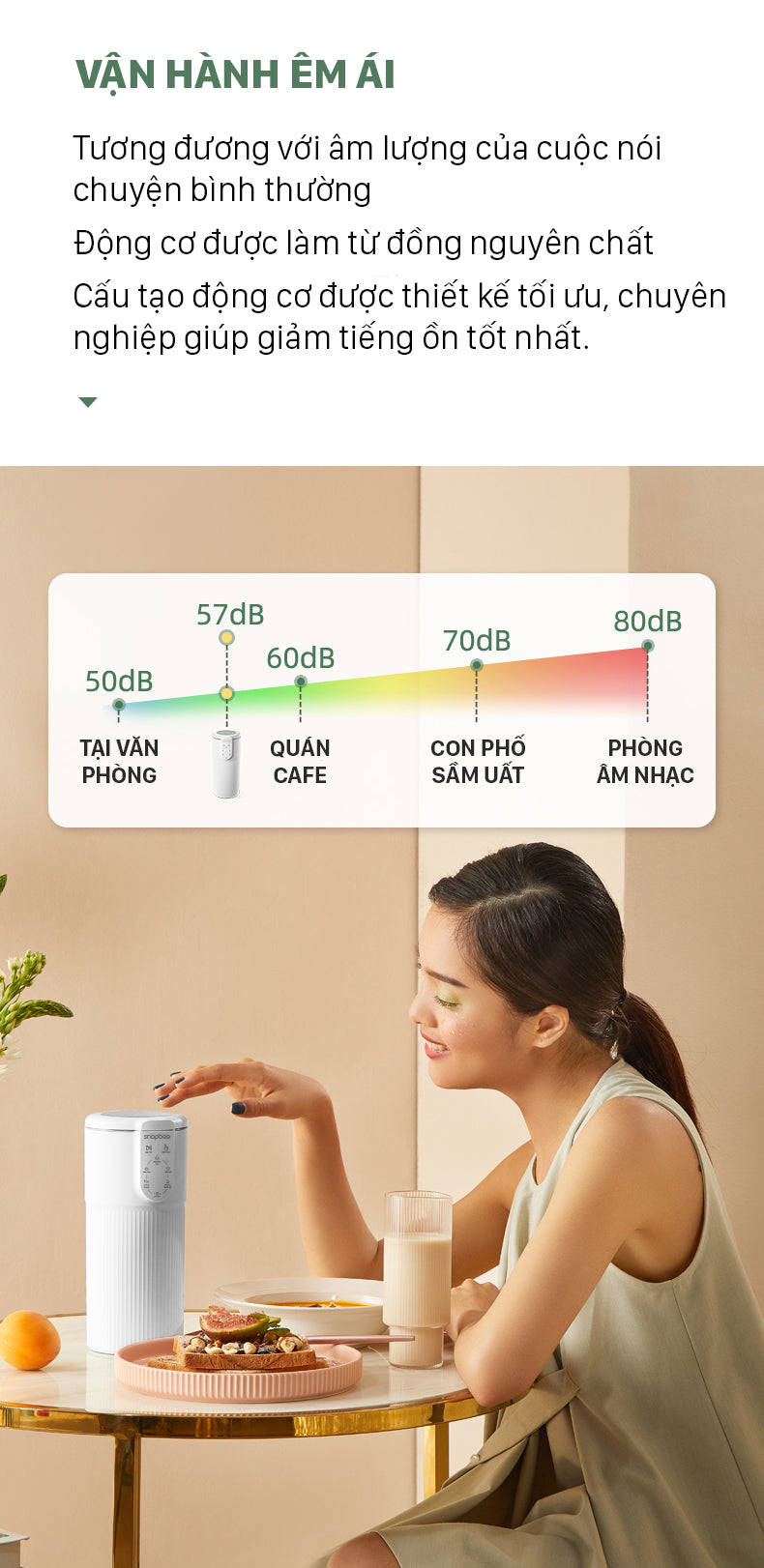 Máy Làm Sữa Hạt Mini SnapBee SK-205VN