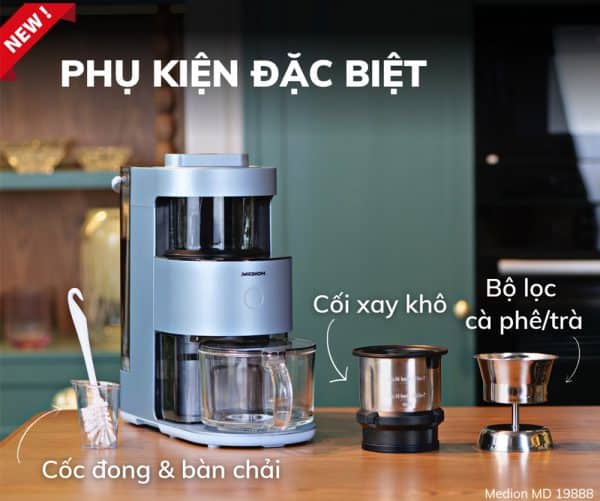 Máy Làm Sữa Hạt Tự Động Medion MD 19888