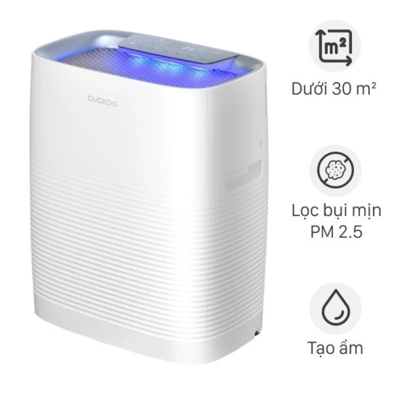 [Chính Hãng] Máy lọc không khí tạo ẩm Cuckoo CAC-CH0910FW/WHCRVN - Phòng 30m2