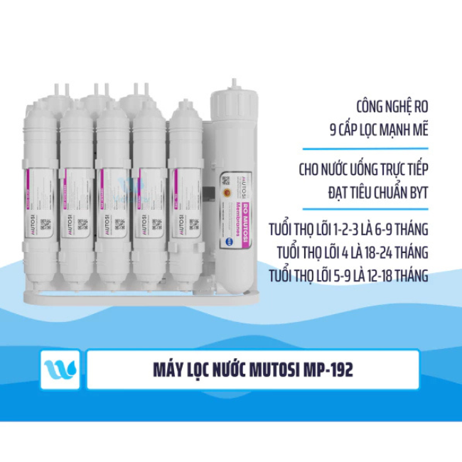 [Chính Hãng] Máy lọc nước để gầm Mutosi MP-192