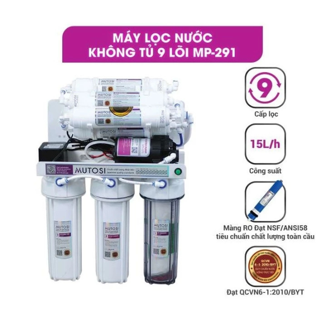 [Chính Hãng] Máy lọc nước Hydrogen Mutosi MP-2100S