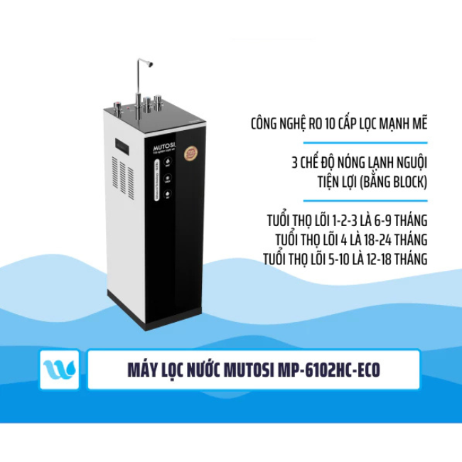 [Chính Hãng] Máy lọc nước Hydrogen Mutosi MP-6102HC-ECO