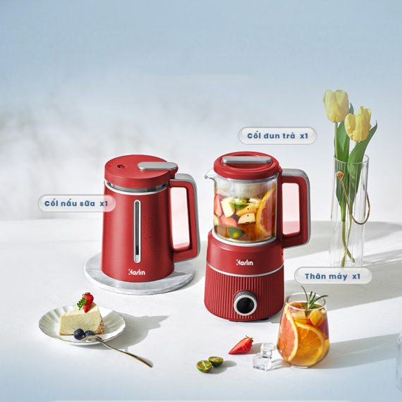 Máy Xay Nấu Đa Năng KARLIN GENA07 – Hai Cối Nấu Sữa, Pha Trà – Nhỏ Gọn, Cao Cấp, An Toàn