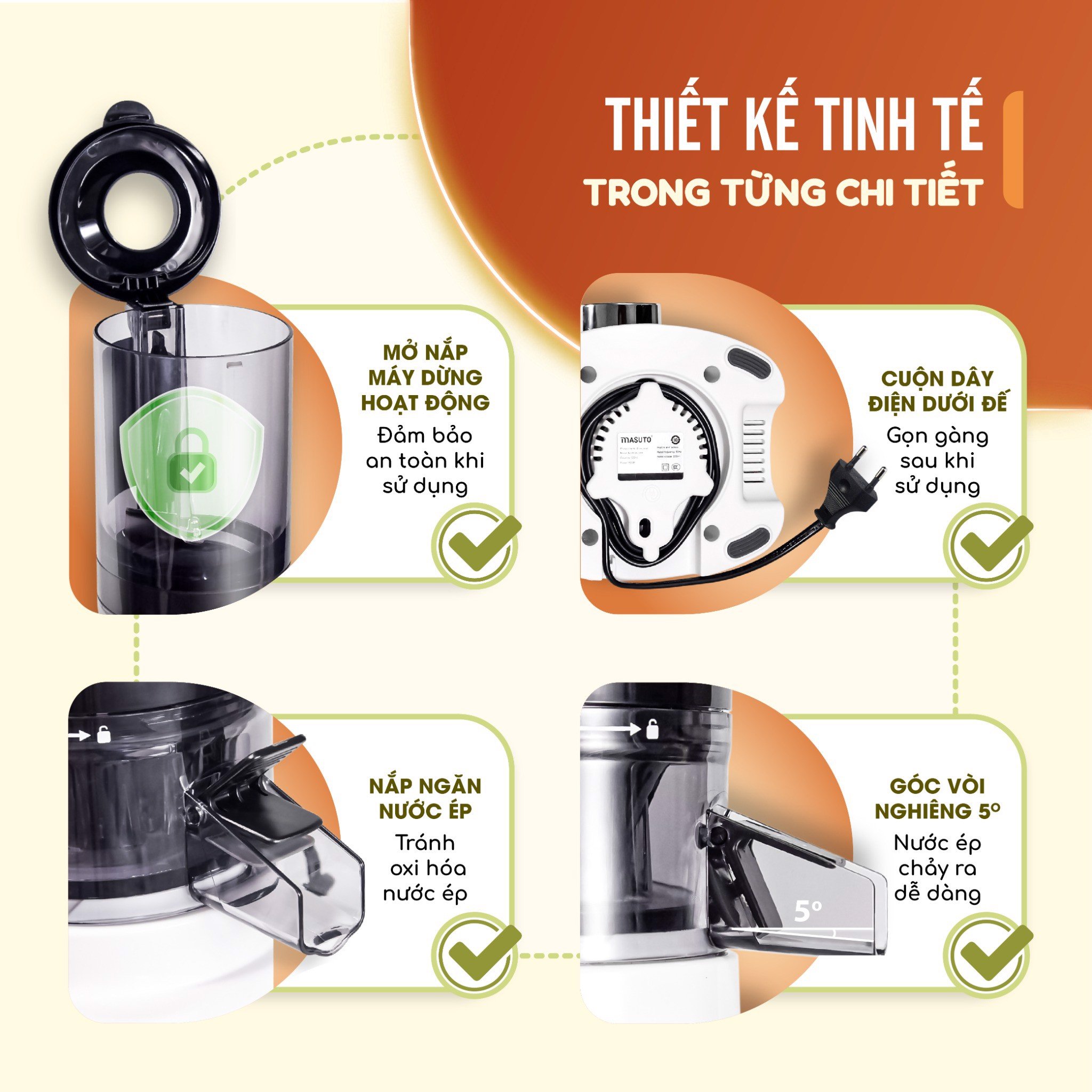 MÁY ÉP CHẬM MASUTO MS HEALTHY