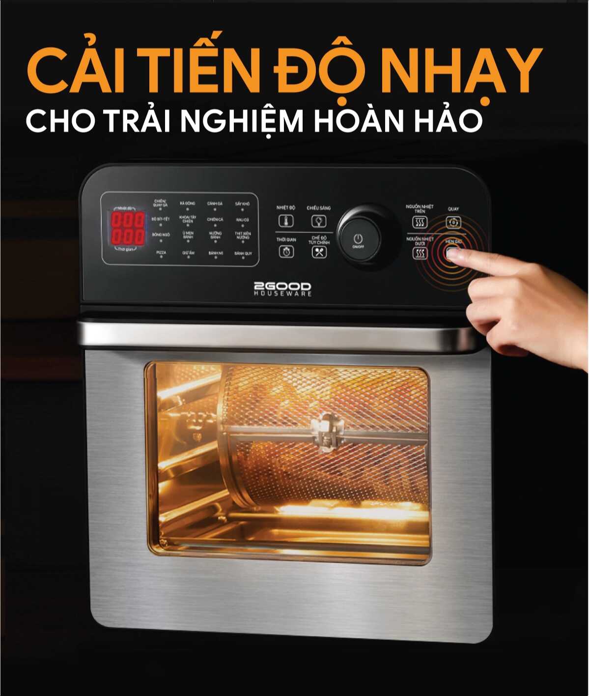 Nồi Chiên Không Dầu 2GOOD Vortex S-20 Air Fryer Oven
