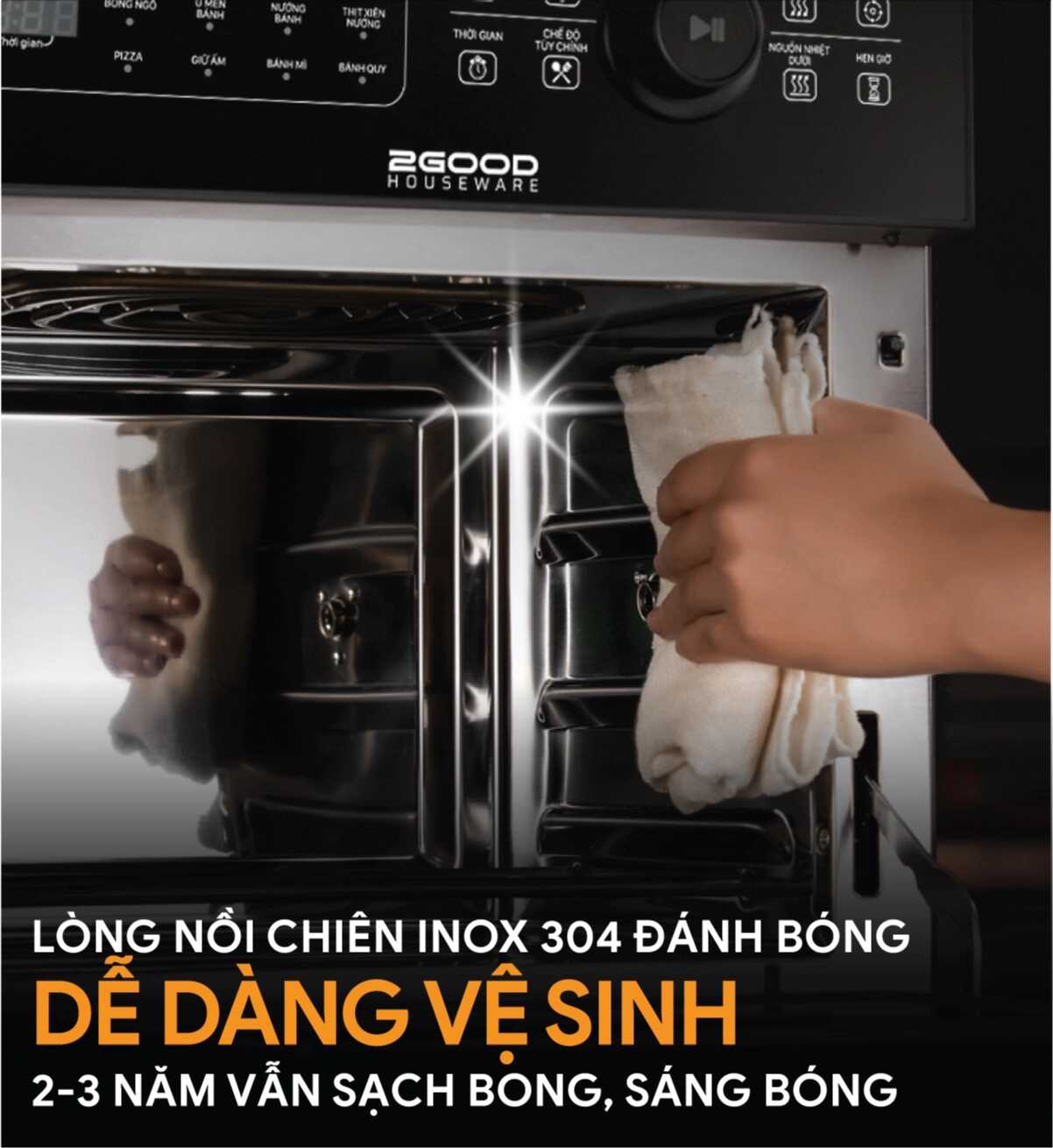 Nồi Chiên Không Dầu 2GOOD Vortex S-20 Air Fryer Oven