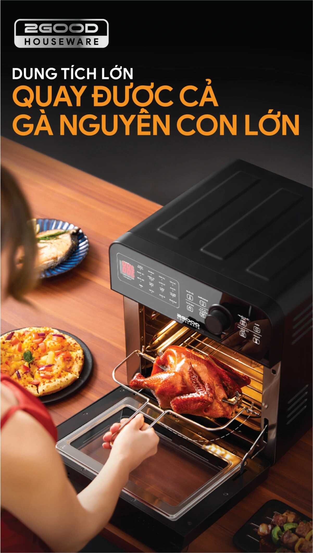 Nồi Chiên Không Dầu 2GOOD Vortex S-20 Air Fryer Oven