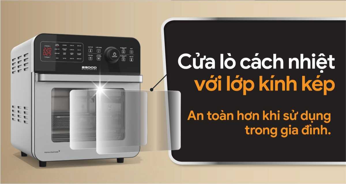 Nồi Chiên Không Dầu 2GOOD Vortex S-20 Air Fryer Oven