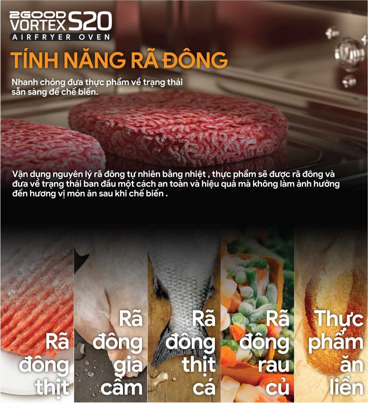 Nồi Chiên Không Dầu 2GOOD Vortex S-20 Air Fryer Oven