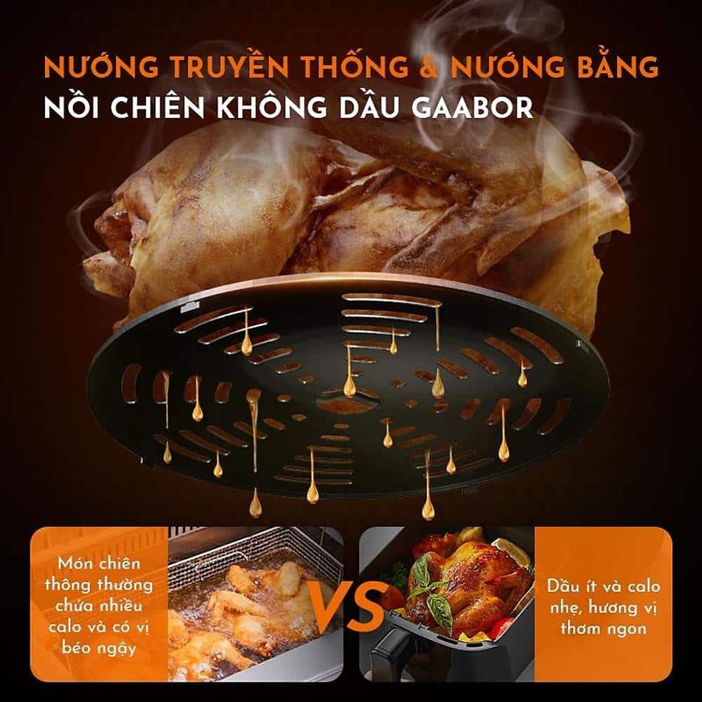 Nồi chiên không dầu Gaabor GA-E45A02 (4.5L)
