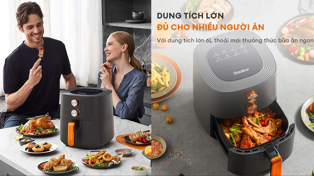 Nồi Chiên Không Dầu Gaabor GA-M6A 6.0 Lít