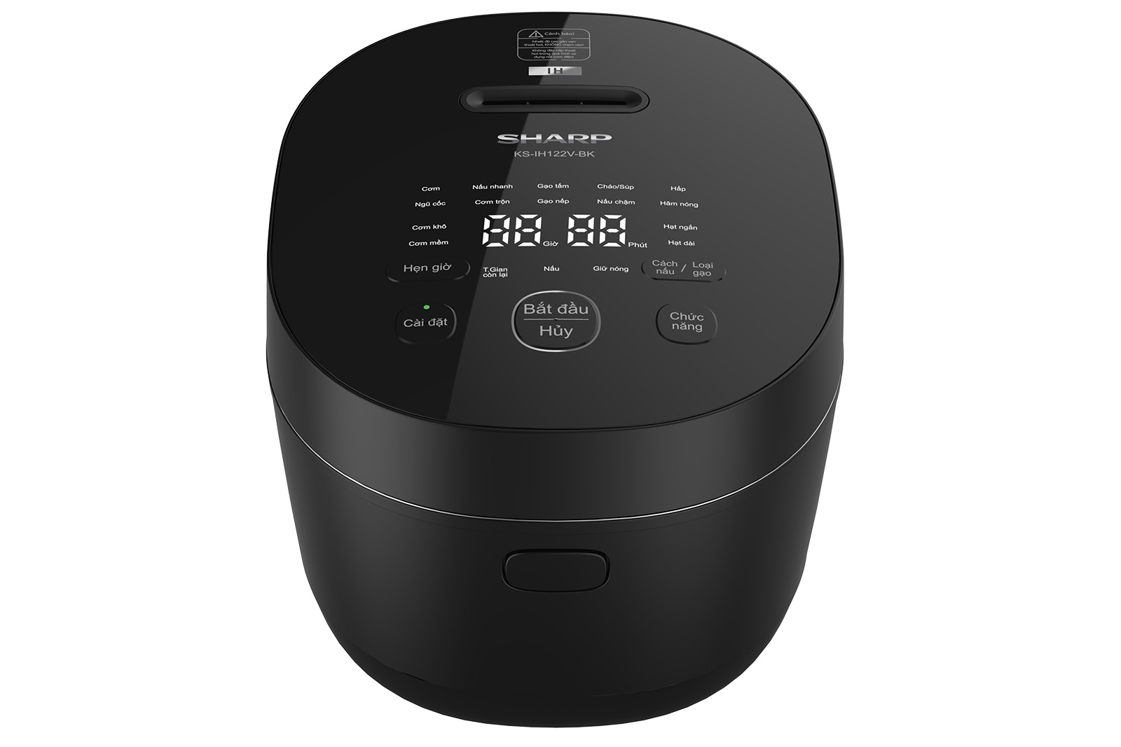 Nồi cơm điện cao tần Sharp 1,2L KS-IH122V-BK