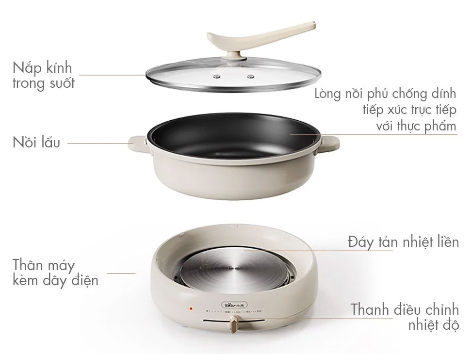 Nồi lẩu đa năng Bear DHG-C40T1