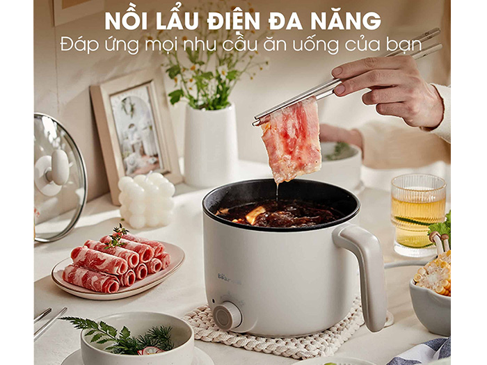 Nồi lẩu mini đa năng Bear DRG-C12K1 1.2 lít