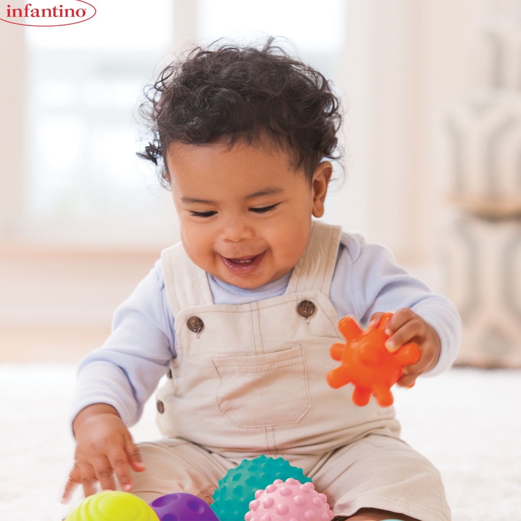 Set 10 Bóng Cảm Giác INFANTINO Textured Multi Ball Dành Cho Bé Giúp Phát Triển Kỹ Năng Và Trí Tuệ