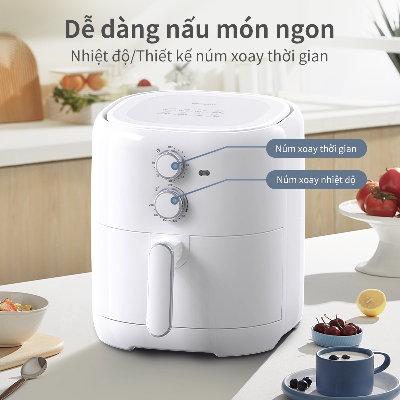 Nồi chiên không dầu gia Simplus KQZG004 đình tự động đa chức năng công suất lớn 1500W