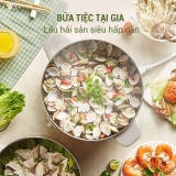 Nồi hấp và nấu lẩu điện đa năng 10L Bear DZG-D80G5
