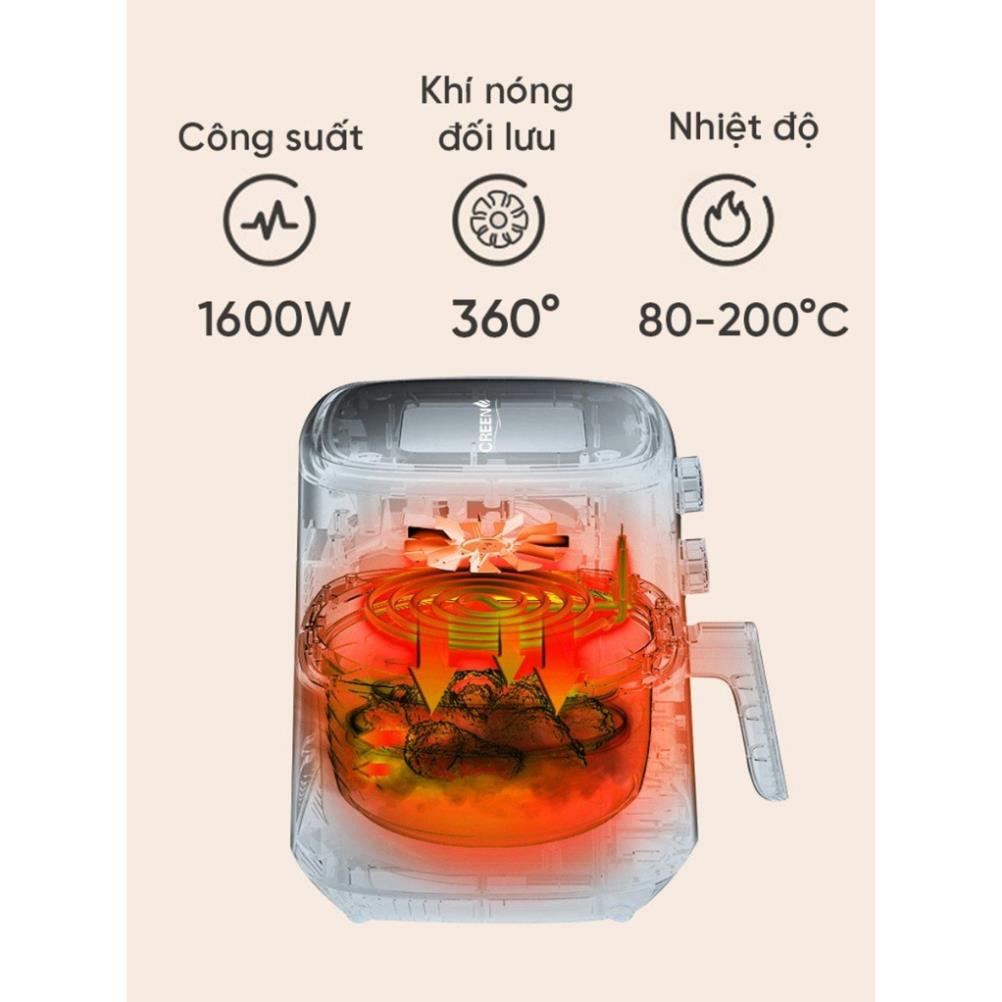 Nồi chiên không dầu Creen 11L , Bảo hành chính hãng 12 tháng