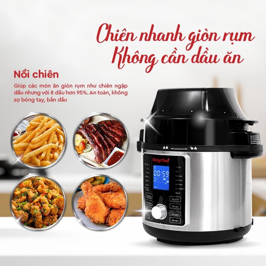 Nồi Chiên Hầm Lazychef 16IN1 - Dung Tích Lớn, Thay Thế Mọi Thiết Bị Nhà Bếp