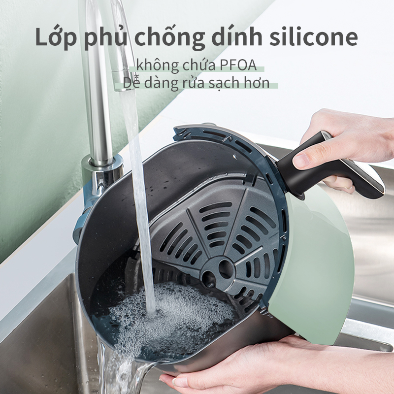 Nồi chiên không dầu Simplus KQZG007FZ Dung Tích lớn 4L