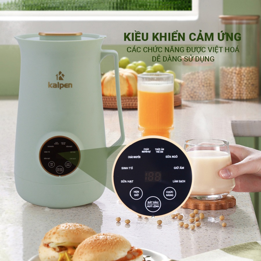 Máy làm sữa hạt mini Kalpen H1/ H2 - Dung tích 600ml - Công suất 750W