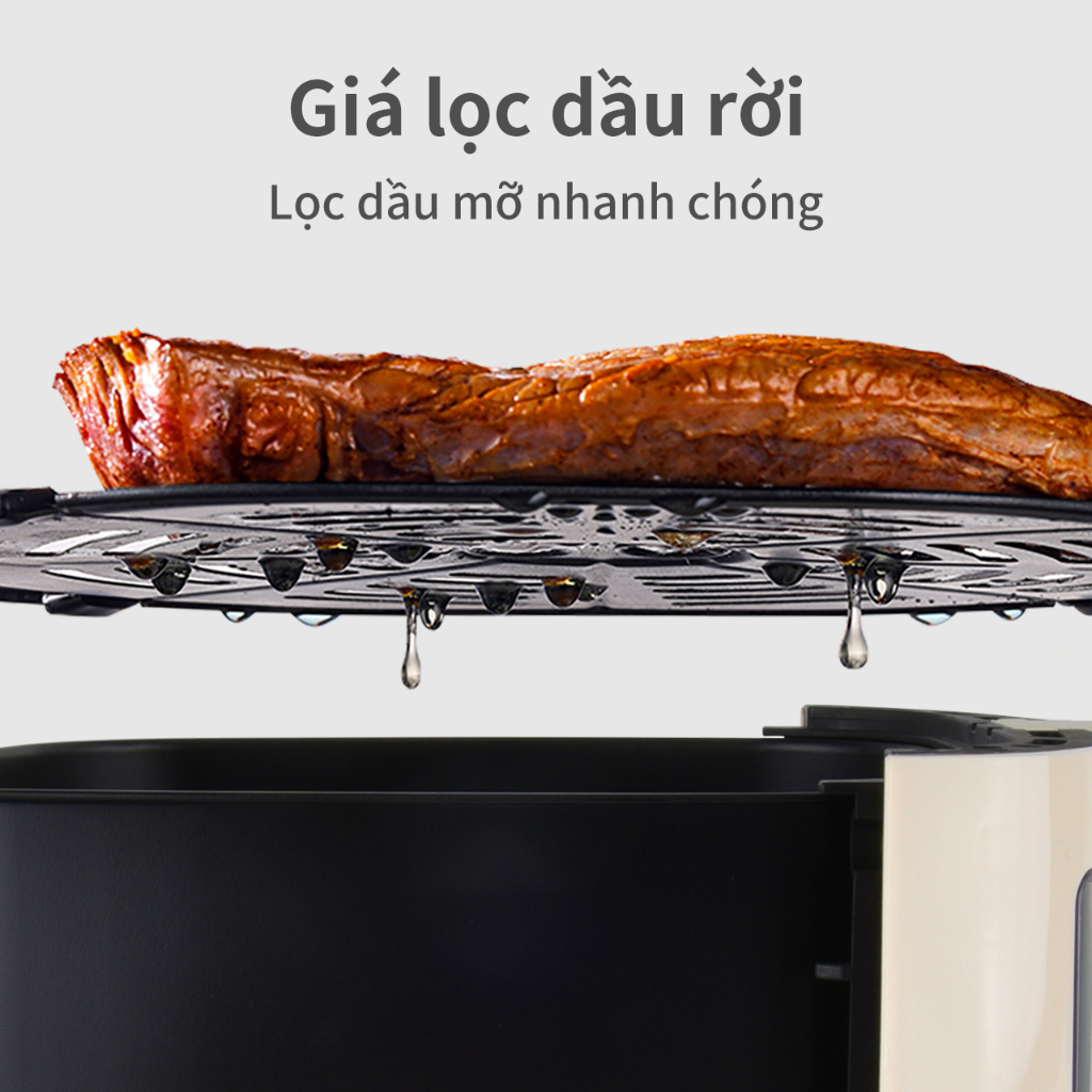 Nồi chiên không dầu Simplus Dung tích lớn 5.5L KQZG012 - Bảo Hành 1 Năm 1 Đổi 1