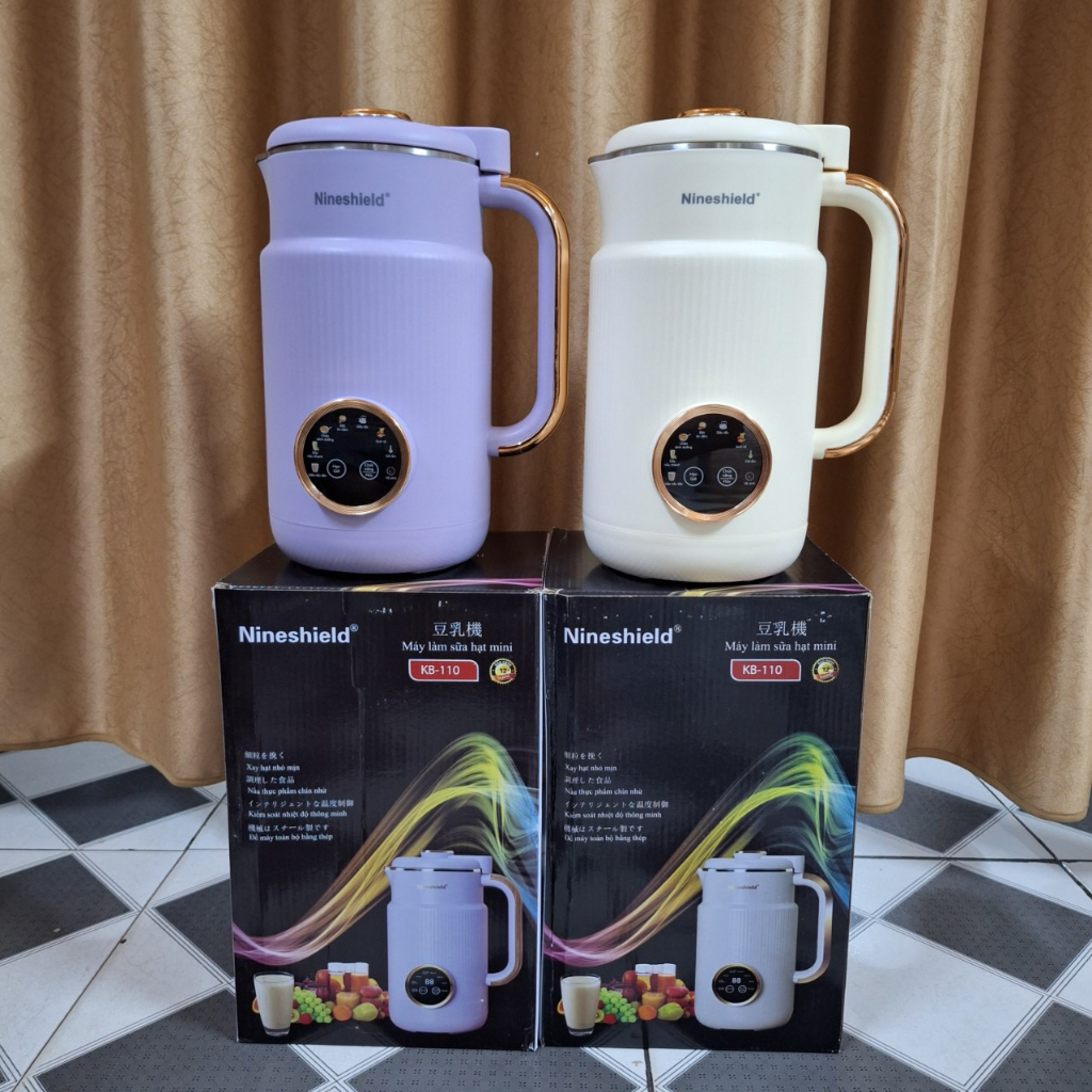 Máy làm sữa hạt Nineshield KB110 dung tích 1000ml mạ vàng