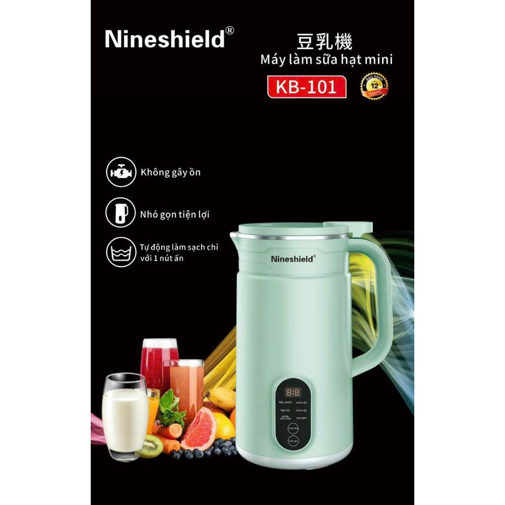 Máy xay nấu đa năng Ninesield KB-101 dung tích 800ml