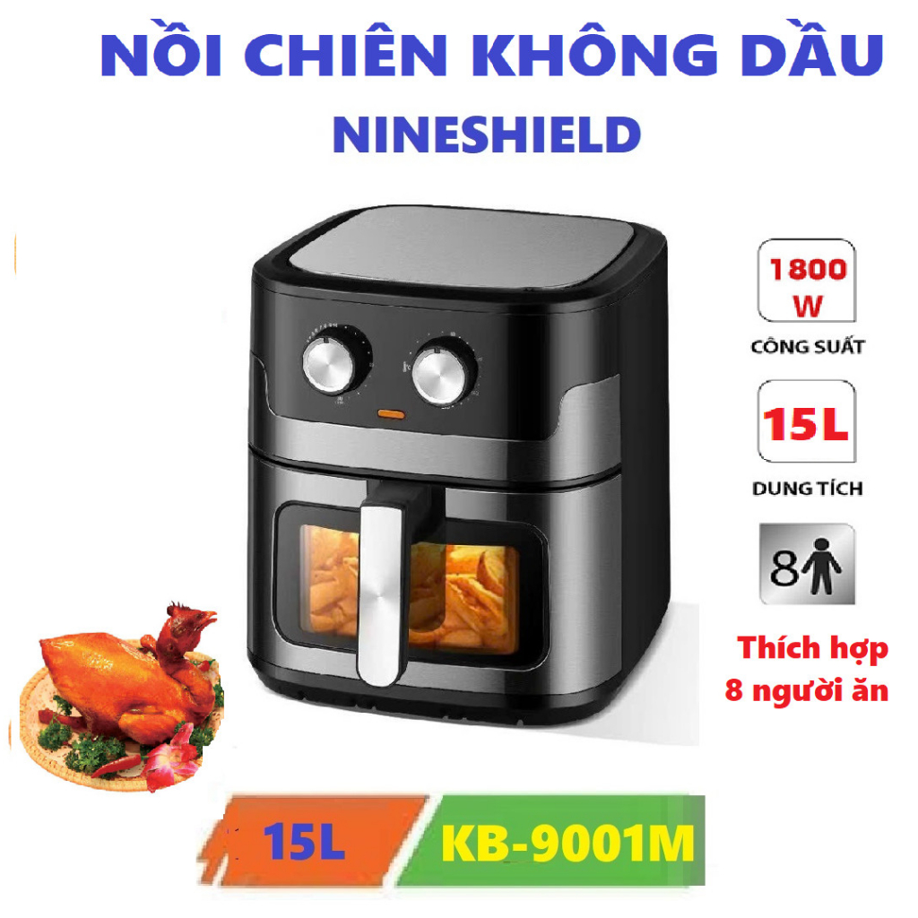 Nồi Chiên Không Dầu 15L NINESHIELD KB-9001M