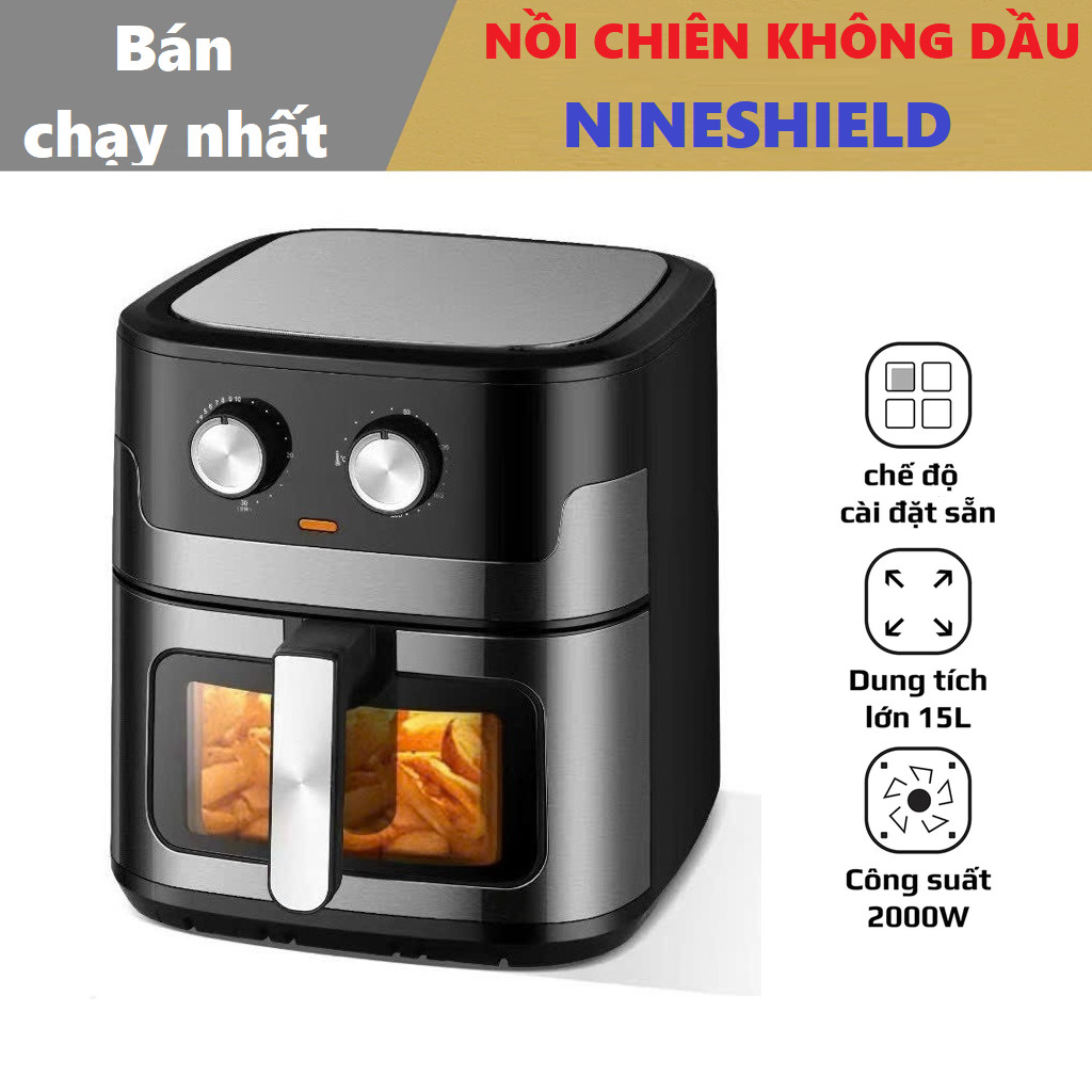 Nồi Chiên Không Dầu 15L NINESHIELD KB-9001M