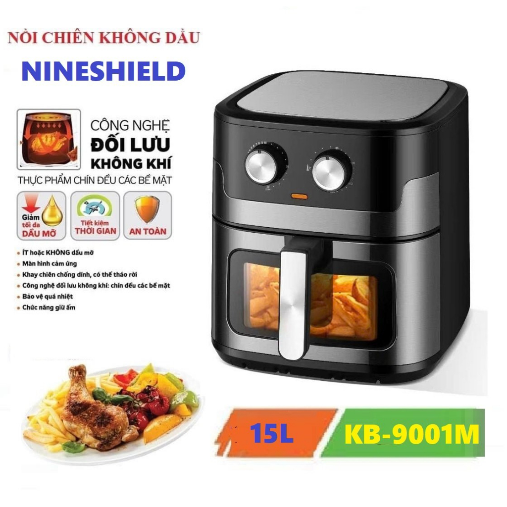 Nồi Chiên Không Dầu 15L NINESHIELD KB-9001M