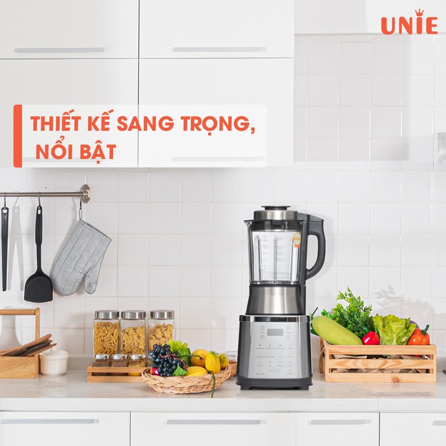 Máy xay nấu sữa hạt UNIE V8S công suất 1800W, dung tích 1.75L