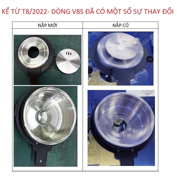 Máy xay nấu sữa hạt UNIE V8S công suất 1800W, dung tích 1.75L