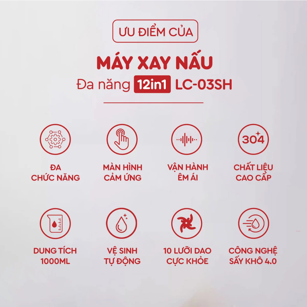Máy xay nấu đa năng 5in1 Lazychef (SH800)