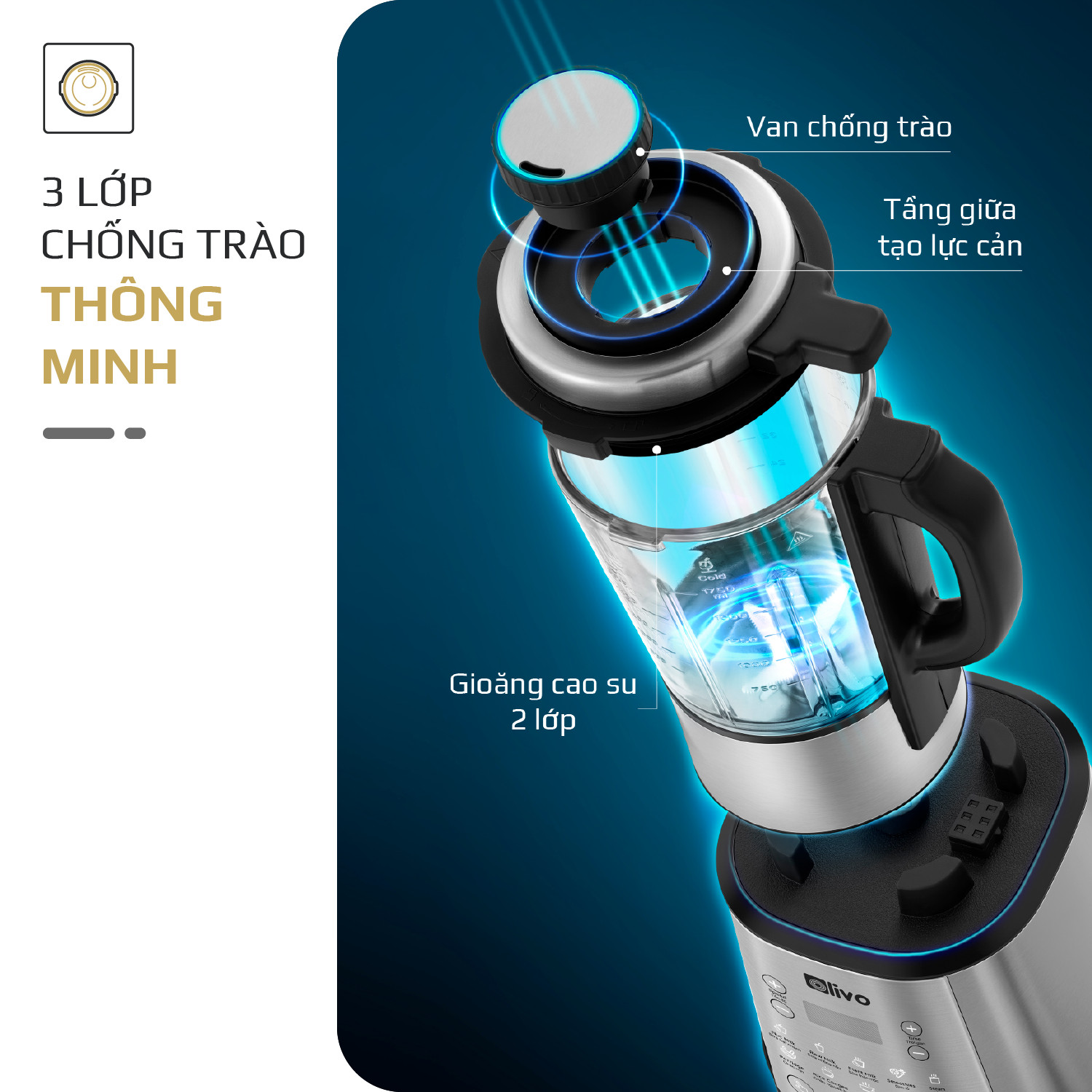 Máy Làm Sữa Hạt OLIVO X20 PLUS – Bản Nâng Cấp Có Tới 3 Chức Năng Nấu Sữa, Tạm Dừng Thông Minh