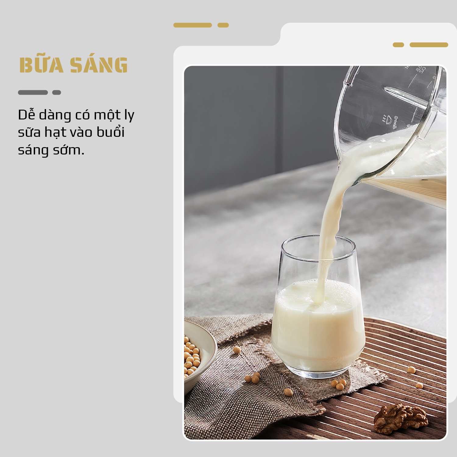 Máy Làm Sữa Hạt OLIVO X20 PLUS – Bản Nâng Cấp Có Tới 3 Chức Năng Nấu Sữa, Tạm Dừng Thông Minh