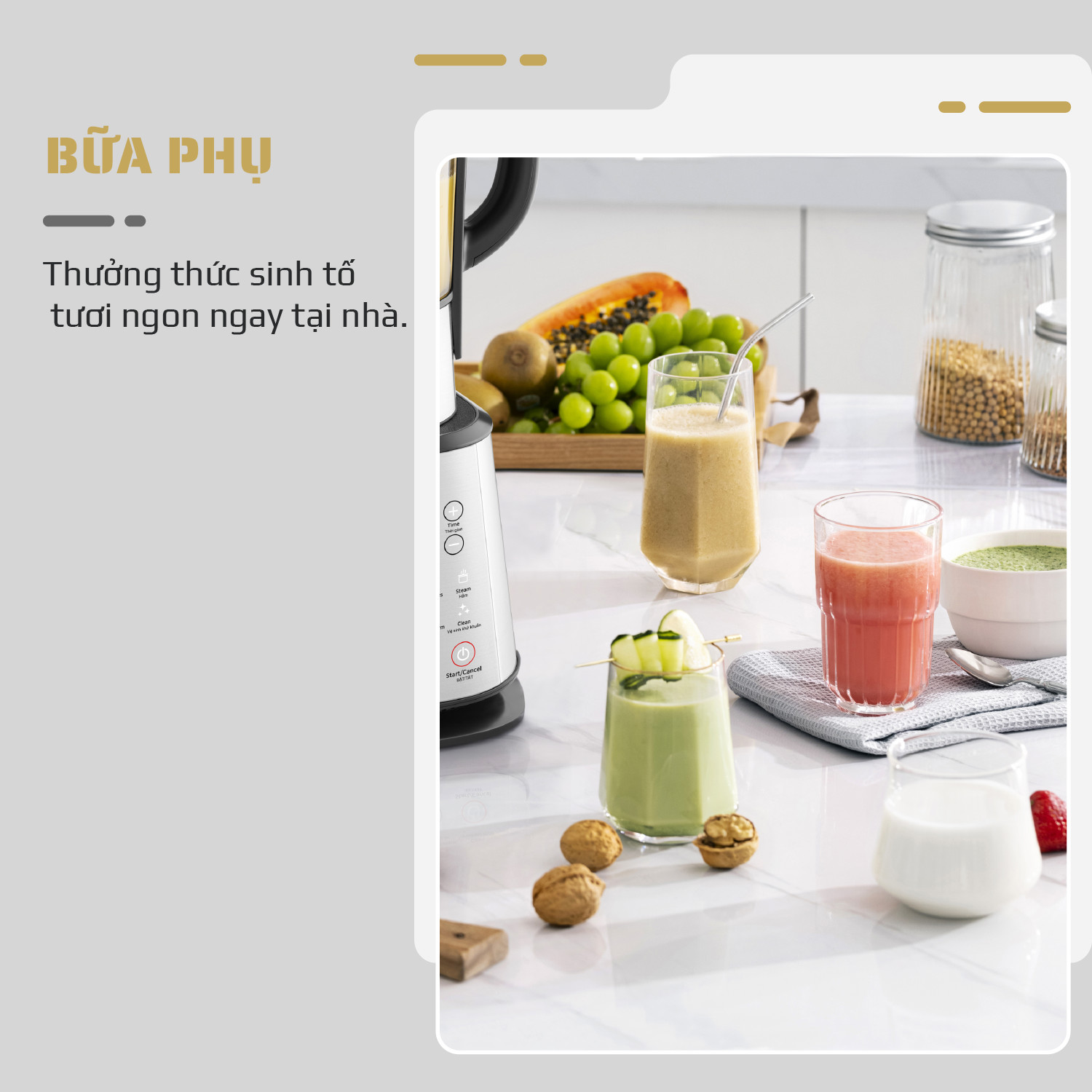 Máy Làm Sữa Hạt OLIVO X20 PLUS – Bản Nâng Cấp Có Tới 3 Chức Năng Nấu Sữa, Tạm Dừng Thông Minh