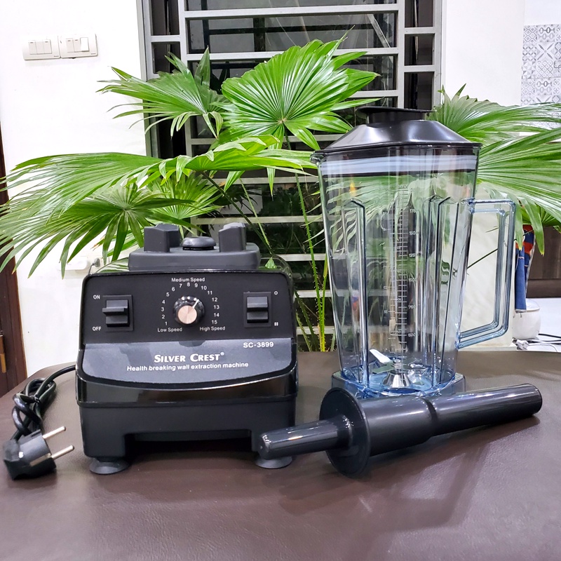 Máy Xay Công Nghiệp SILVER CREST 3800W SC-4099, Máy Xay Sinh Tố Công Nghiệp đa năng: Xay đá, rau má, thịt, cá..
