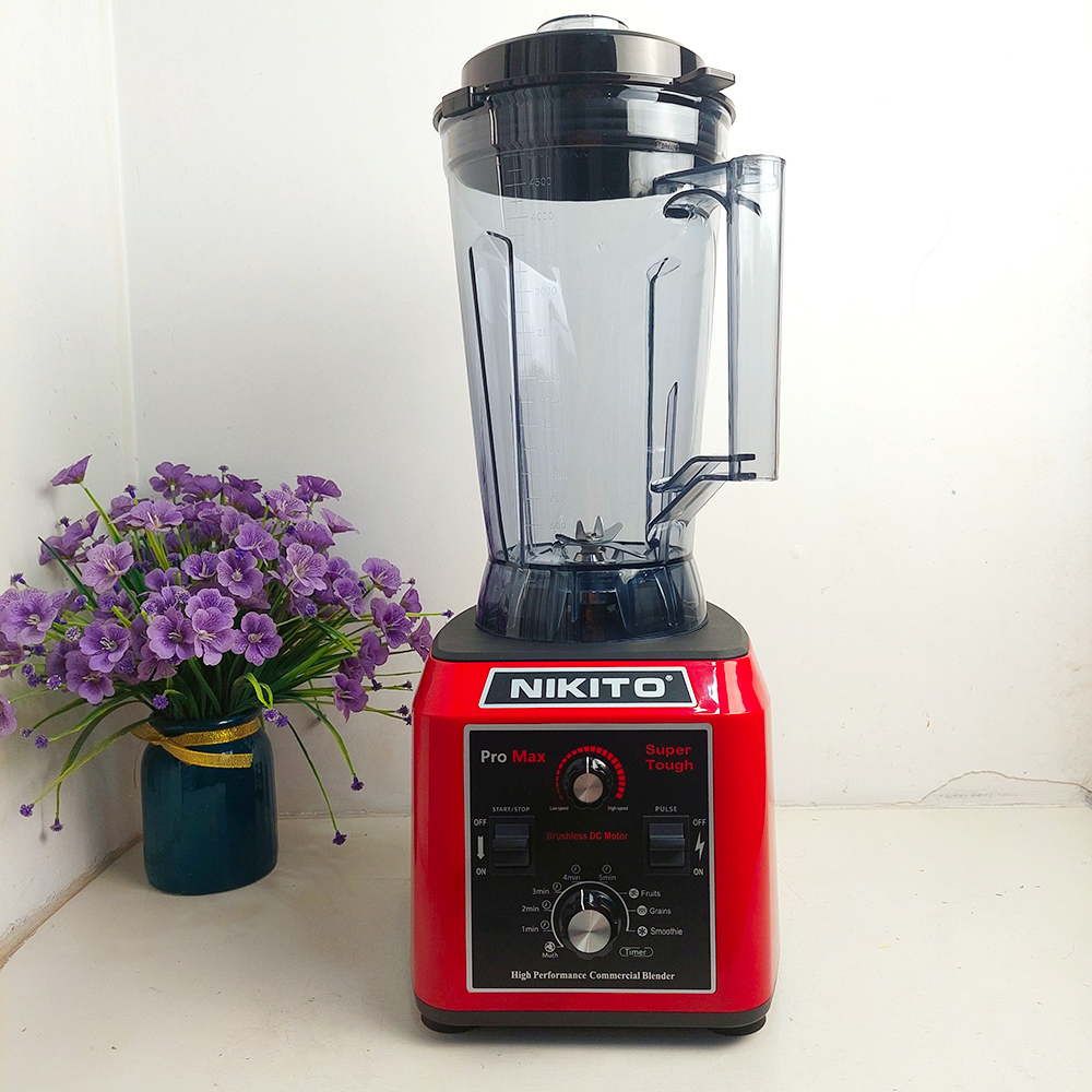 [HẸN GIỜ] Máy Xay Sinh Tố Công Nghiệp Không Chổi Than NIKITO-PRO Max 5500W.Siêu Bền,Xay Sữa Hạt,Nước Sốt Chấm,Xay Cháo