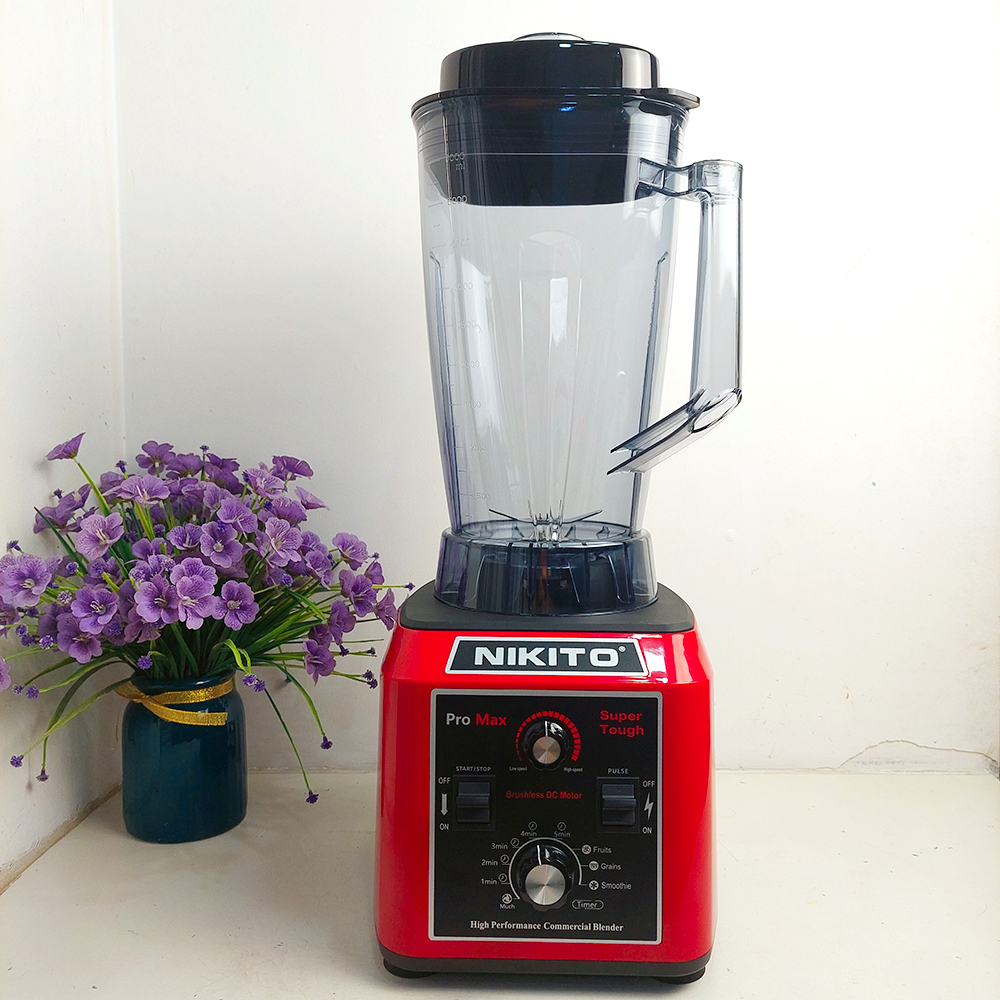 [HẸN GIỜ] Máy Xay Sinh Tố Công Nghiệp Không Chổi Than NIKITO-PRO Max 5500W.Siêu Bền,Xay Sữa Hạt,Nước Sốt Chấm,Xay Cháo