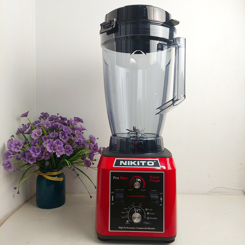 [HẸN GIỜ] Máy Xay Sinh Tố Công Nghiệp Không Chổi Than NIKITO-PRO Max 5500W.Siêu Bền,Xay Sữa Hạt,Nước Sốt Chấm,Xay Cháo