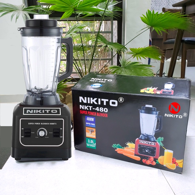 Máy Xay Sinh Tố Công Nghiệp NIKITO 4800W Nhật Bản chuyên dụng nhà hàng, khách sạn, quán coffee, xay đá, rau má,thịt cá..