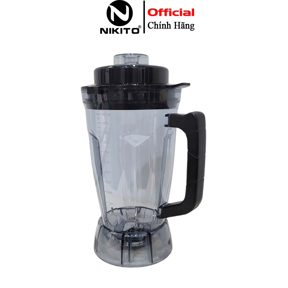 Cối máy xay sinh tố công nghiệp NIKITO 3L nhựa ABS siêu bền bảo hành 12 tháng - NIKITO